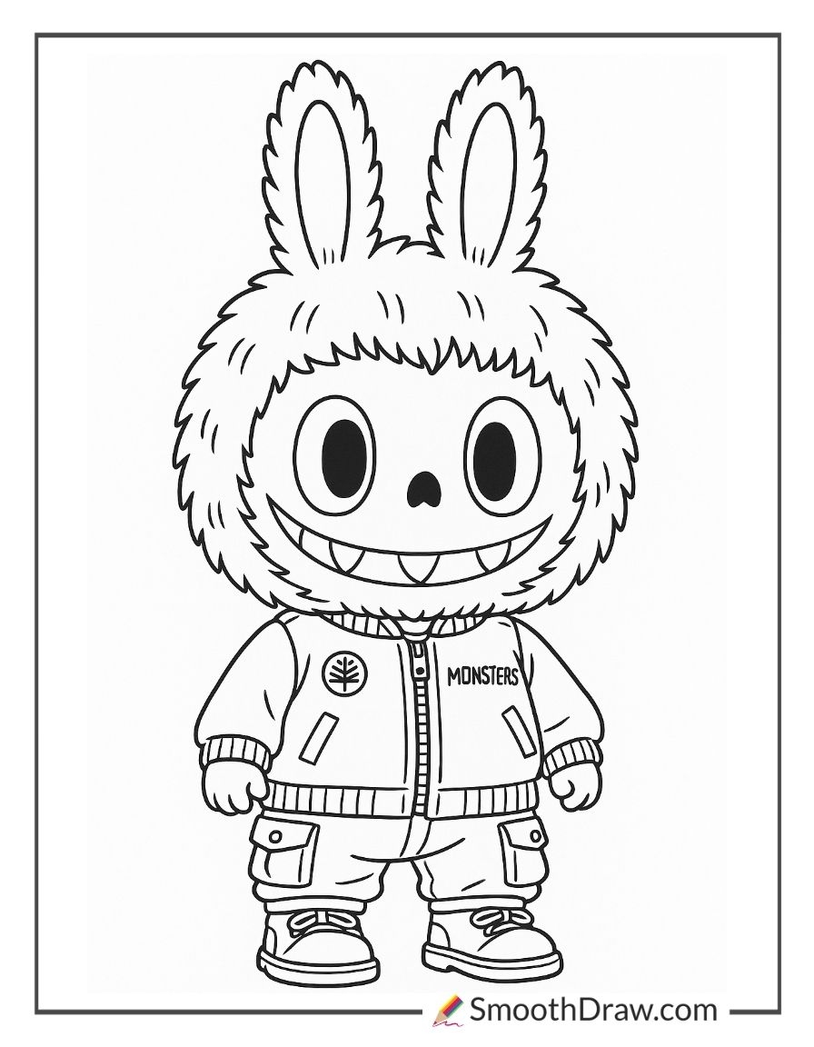 20 Labubu Coloring Pages Free PDF Printables Smooth Draw