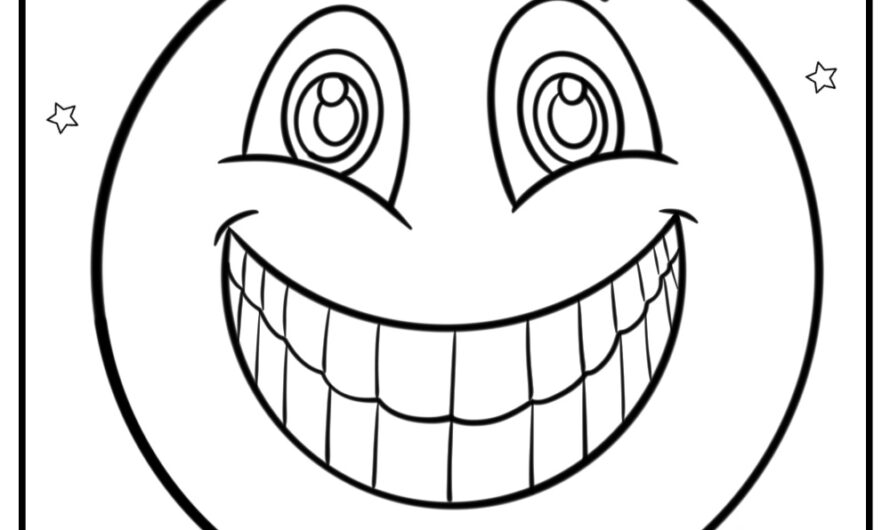 Smiley Face Coloring Page