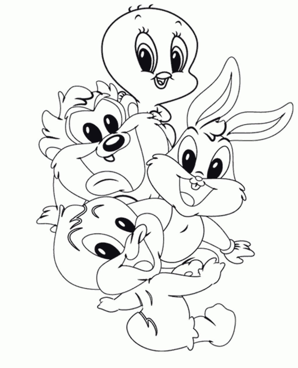 20 Page Looney Tunes Coloring Book Etsy