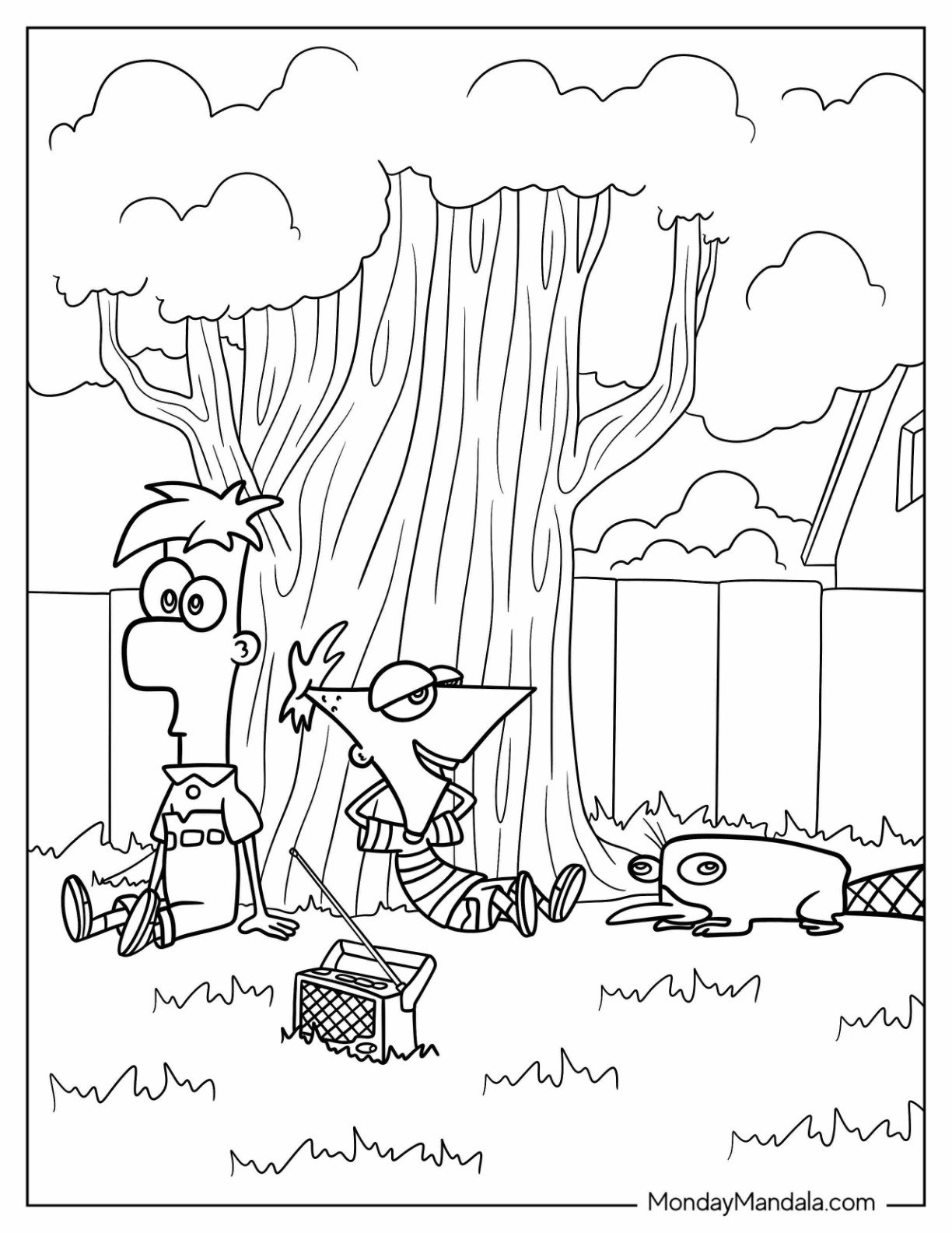 phineas and ferb coloring pages phineas and ferb coloring pages