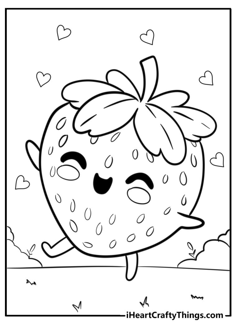 20 Strawberry Coloring Pages Free PDF Printables For Kids 20 Strawberry Coloring Pages Free PDF Printables For Kids