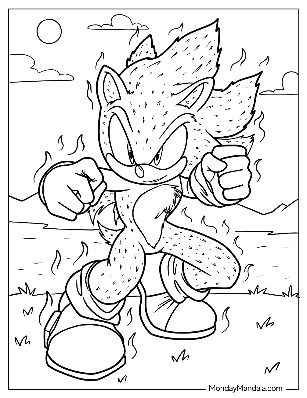 20 Super Sonic Coloring Pages Free PDF Printables 20 Super Sonic Coloring Pages Free PDF Printables