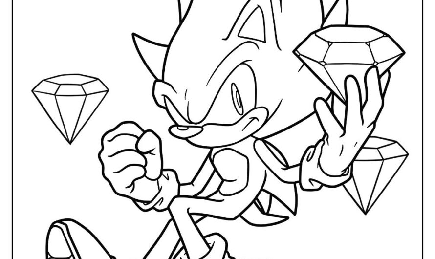 Coloring Pages Super Sonic