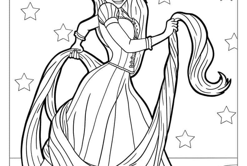 Coloring Pages Of Rapunzel