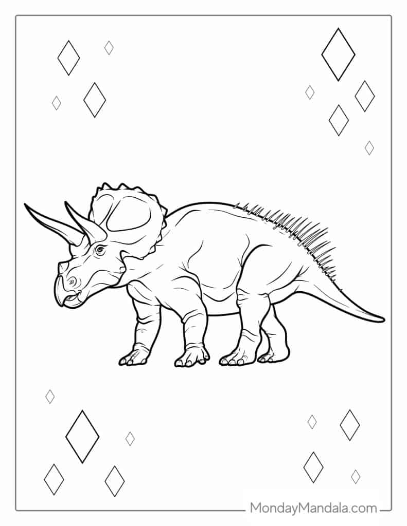 20 Triceratops Coloring Pages Free PDF Printables 20 Triceratops Coloring Pages Free PDF Printables