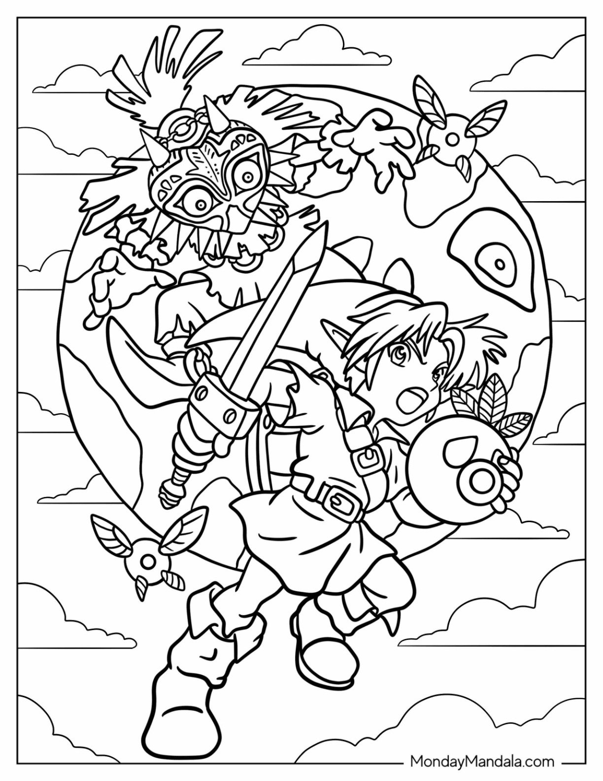 20 Zelda Coloring Pages Free PDF Printables 20 Zelda Coloring Pages Free PDF Printables