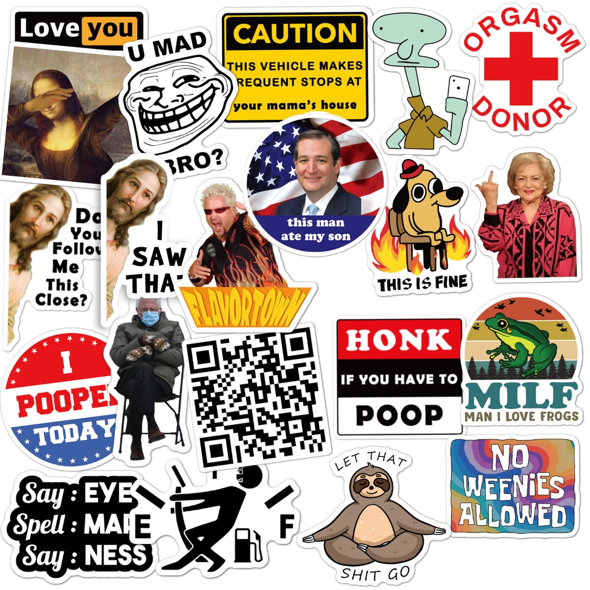 20pcs Funny Car Stickers For Adults Large 5 Bumper Meme Sticker Pack laptop EBay 20pcs Funny Car Stickers For Adults Large 5 Bumper Meme Sticker Pack laptop EBay