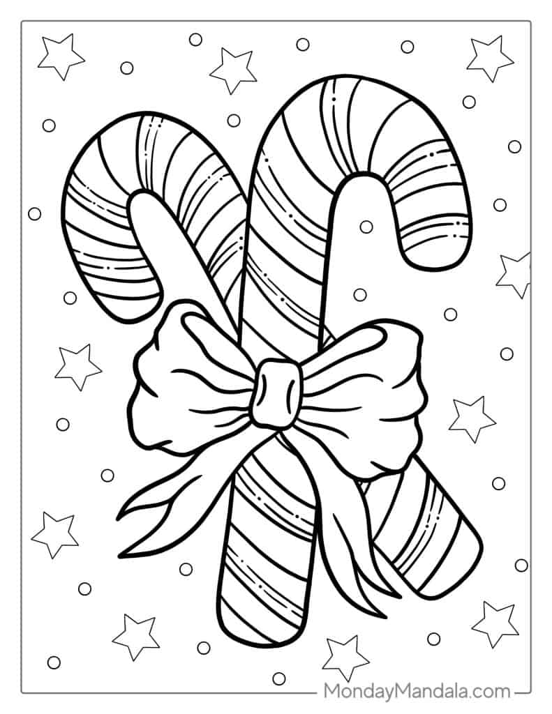 22 Candy Cane Coloring Pages Free PDF Printables 22 Candy Cane Coloring Pages Free PDF Printables
