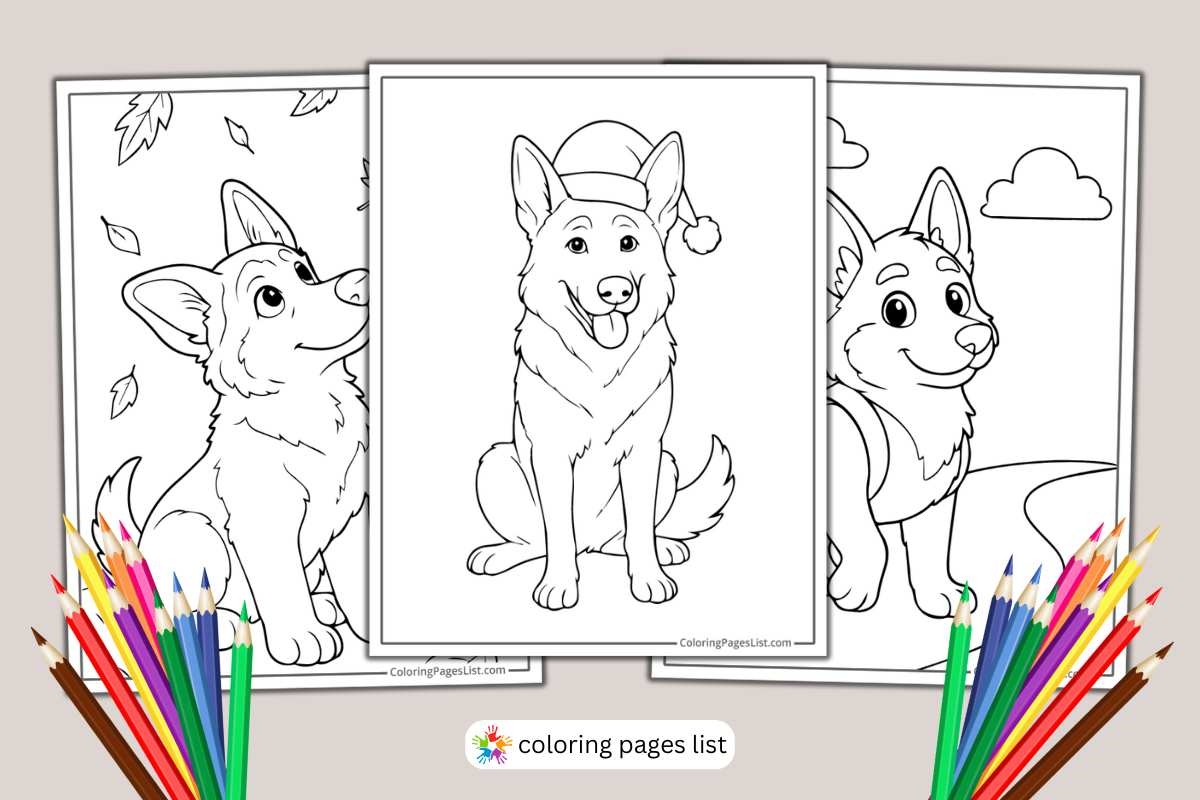 german shepherd dog coloring pages german shepherd dog coloring pages