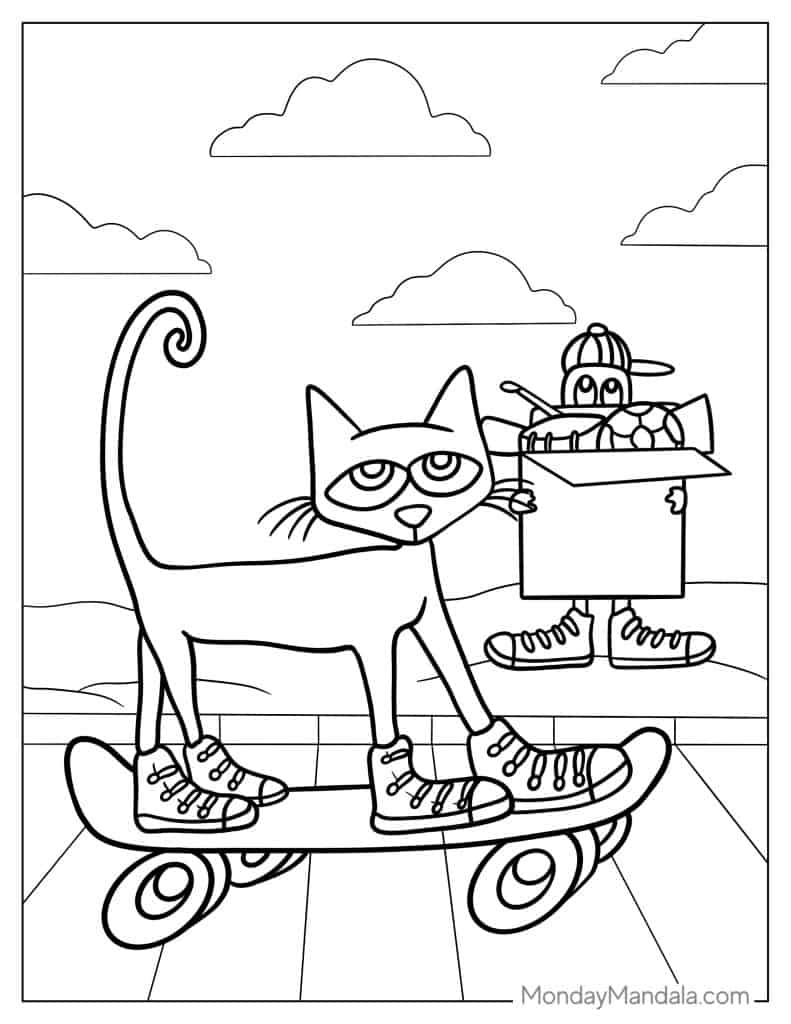 22 Pete The Cat Coloring Pages Free PDF Printables 22 Pete The Cat Coloring Pages Free PDF Printables
