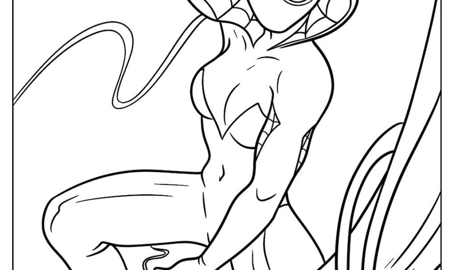 Ghost Spider Coloring Page