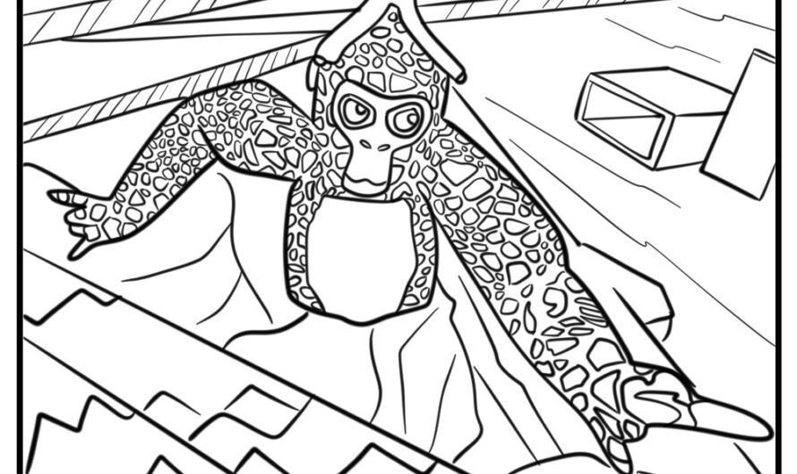 Gorilla Tag Coloring Pages