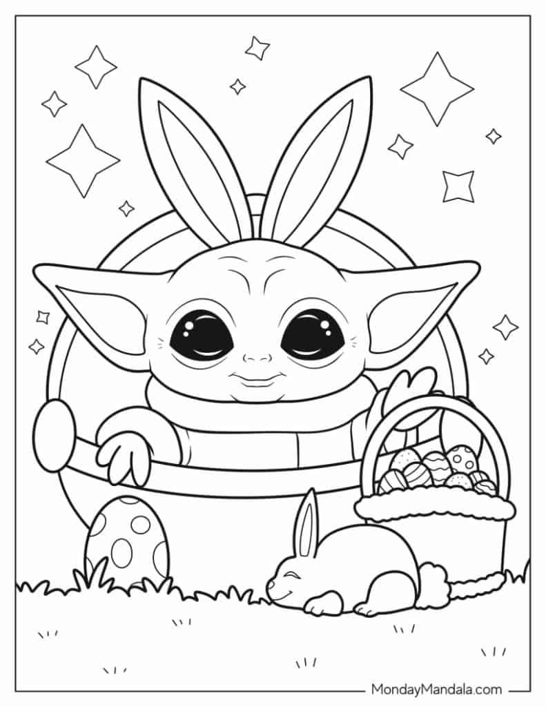 24 Baby Yoda Coloring Pages Free PDF Printables 24 Baby Yoda Coloring Pages Free PDF Printables