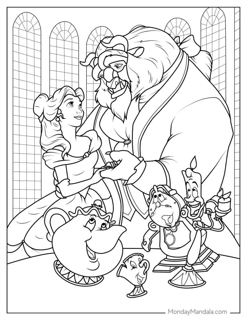 24 Belle Coloring Pages Free PDF Printables 24 Belle Coloring Pages Free PDF Printables