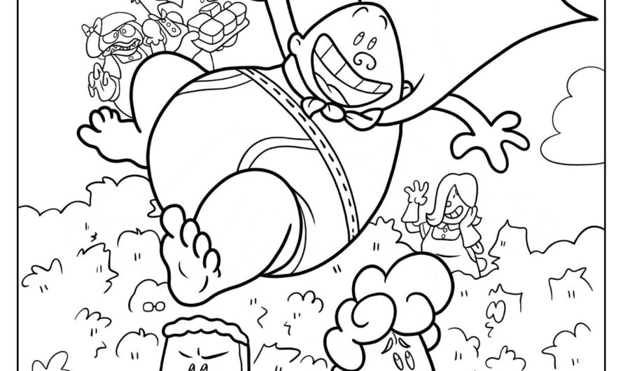 Captain Underpants Coloring Pages