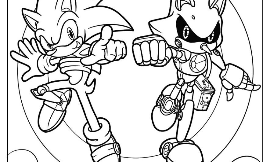 Metal Sonic Coloring Pages