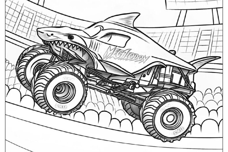 Monster Truck Coloring Page
