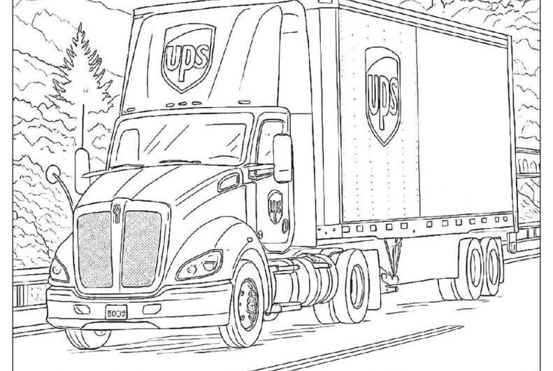 Semi Truck Coloring Pages