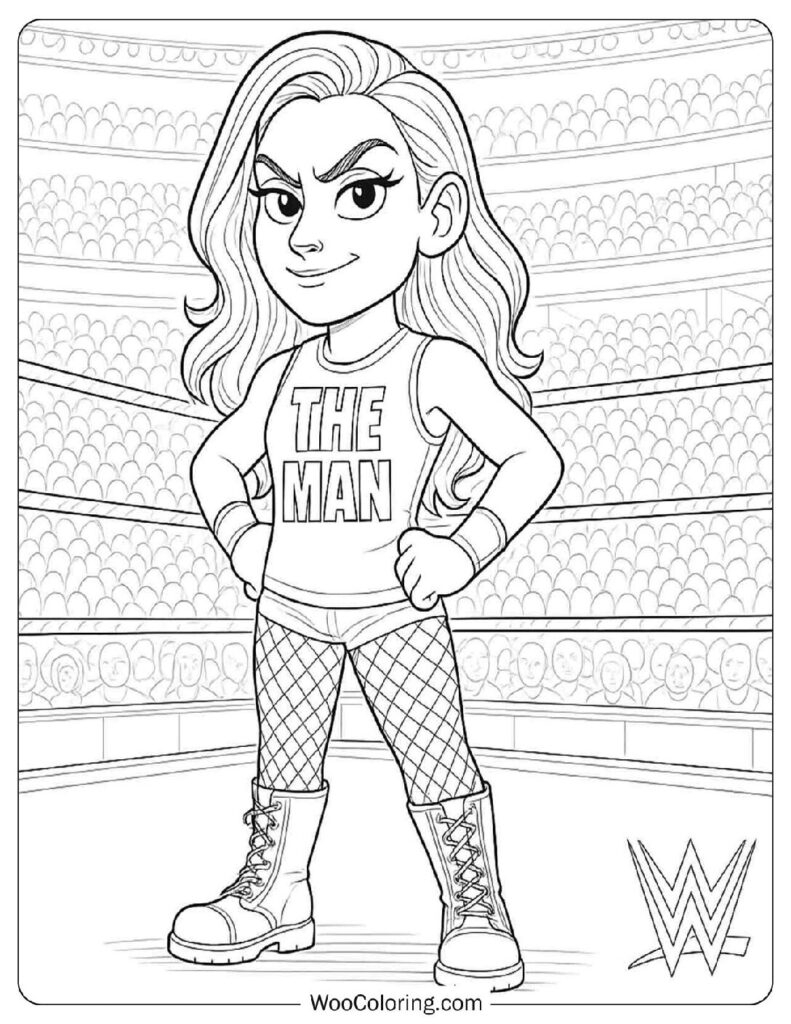 24 WWE Wrestling Coloring Pages Free PDF To Print Woo Coloring