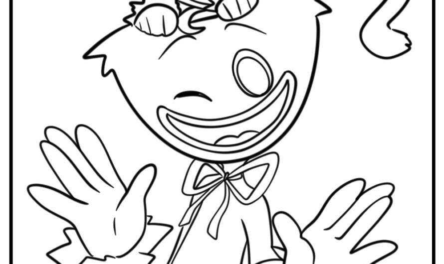 Huggy Wuggy Coloring Page