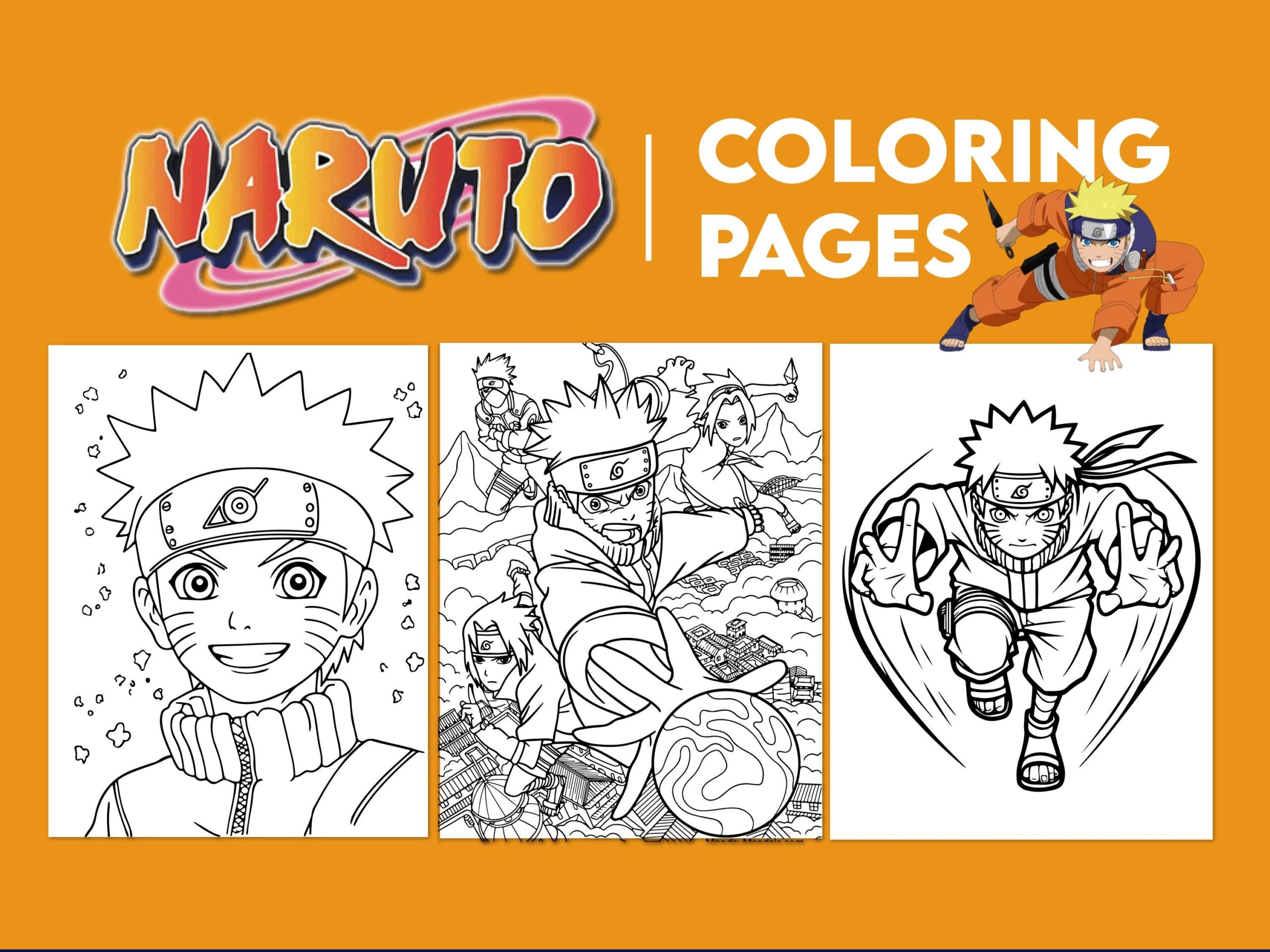 naruto coloring book pages naruto coloring book pages