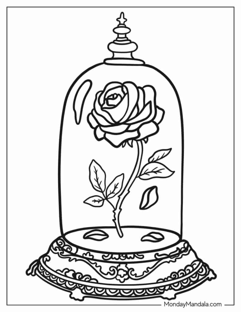 26 Beauty And The Beast Coloring Pages Free PDF Printables 26 Beauty And The Beast Coloring Pages Free PDF Printables