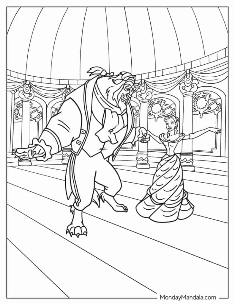 26 Beauty And The Beast Coloring Pages Free PDF Printables 26 Beauty And The Beast Coloring Pages Free PDF Printables