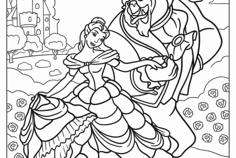 Beauty And The Beast Coloring Pages
