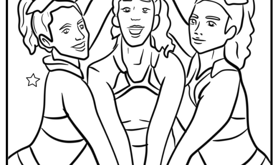 Coloring Pages For Cheerleading