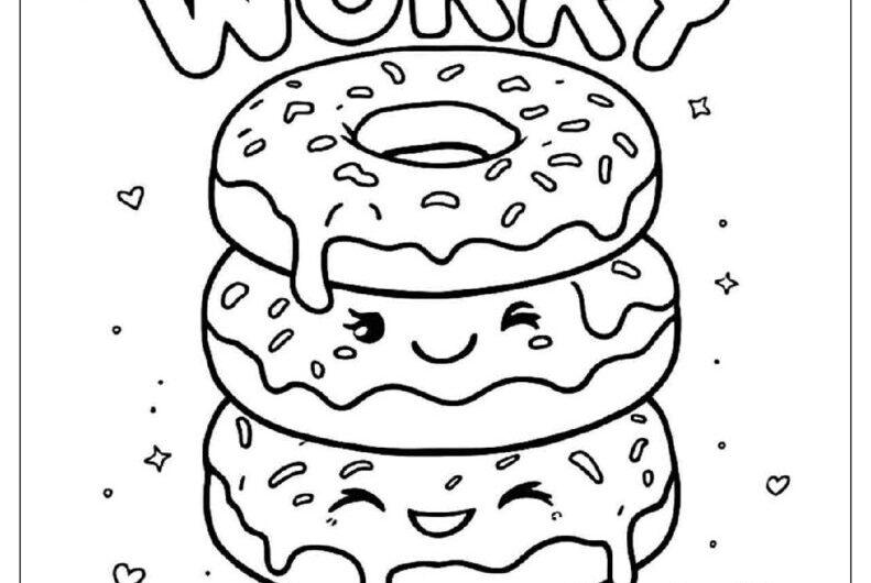 Coloring Pages Of Doughnuts