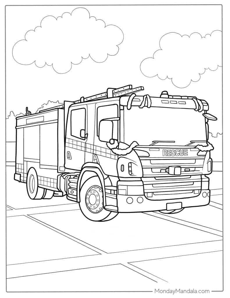 26 Fire Truck Coloring Pages Free PDF Printables 26 Fire Truck Coloring Pages Free PDF Printables