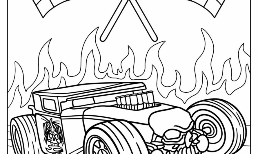 Hot Wheels Coloring Page
