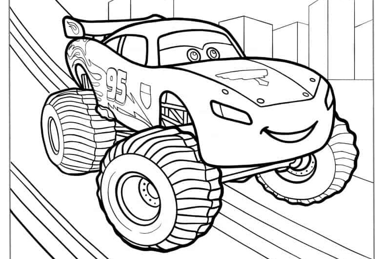 Lightning Mcqueen Coloring Sheet