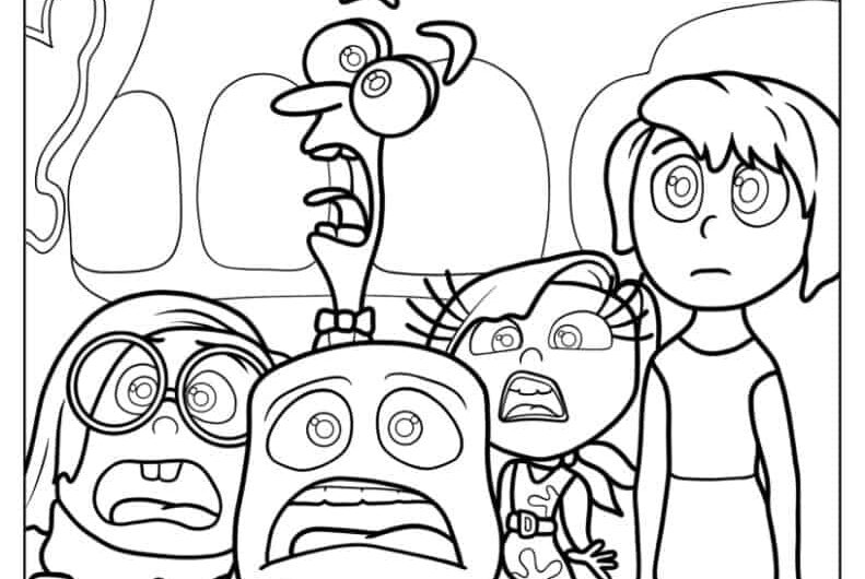 Inside Out Coloring Pages