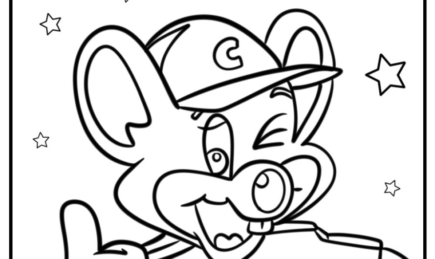 Chuck E Cheese Coloring Page