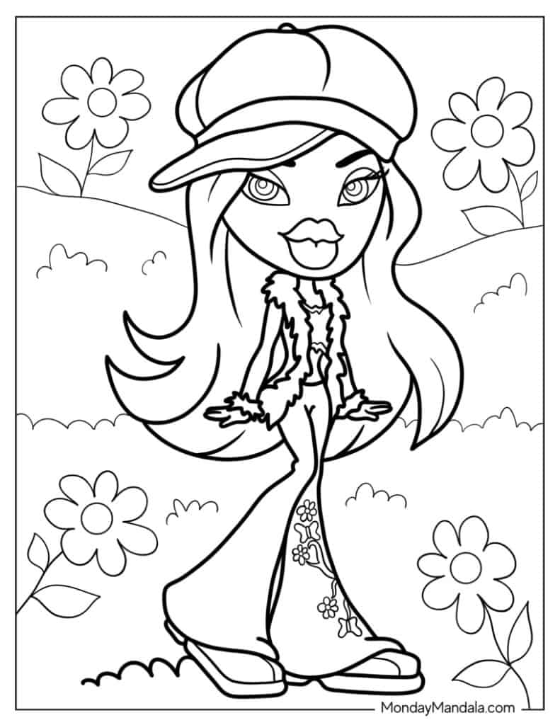 bratz pictures to color bratz pictures to color