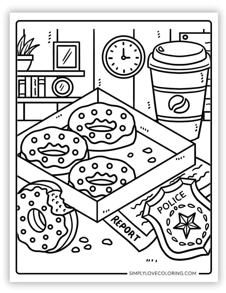 coloring pages of doughnuts coloring pages of doughnuts