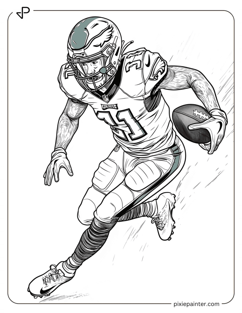29 Philadelphia Eagles Coloring Pages Free PDFs Pixie Painter