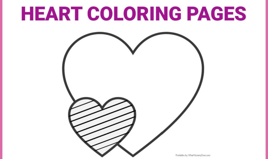 Heart Shape Coloring Pages