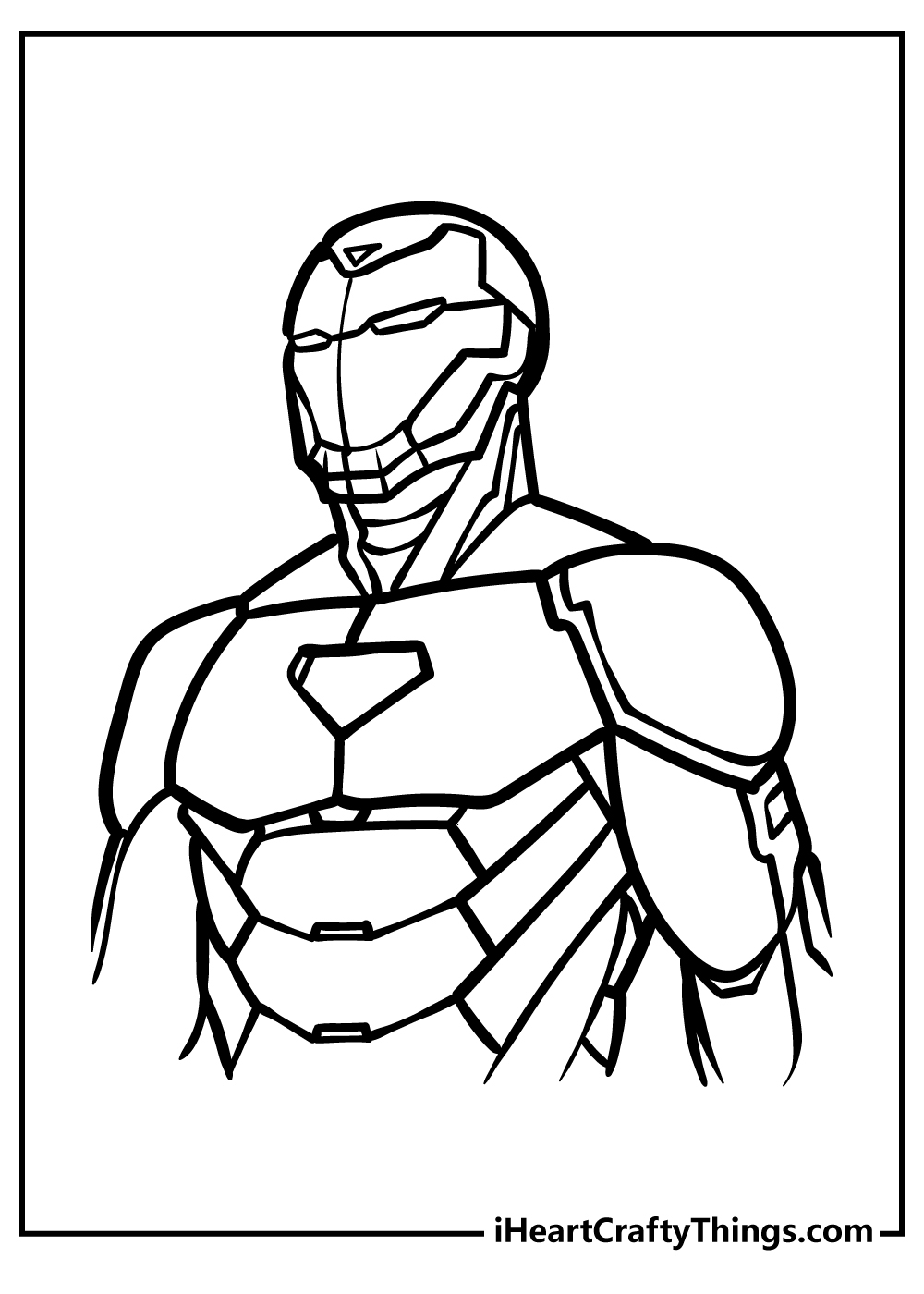 colouring pages of iron man