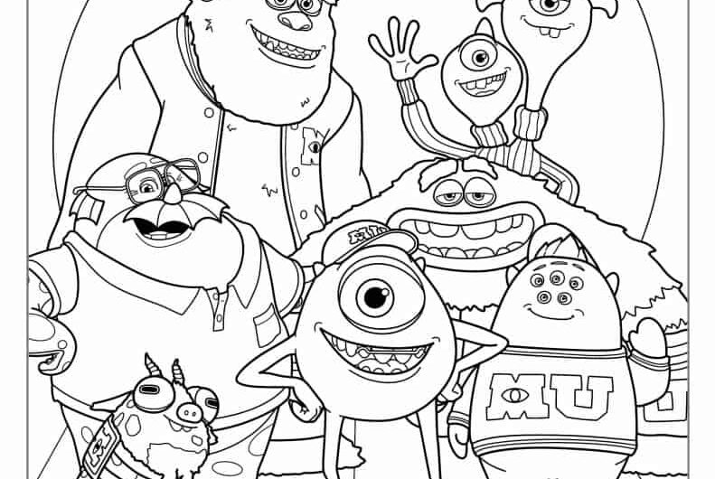 Monsters Inc Coloring Pages