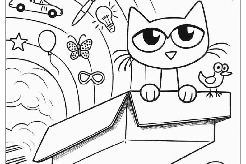 Pete The Cat Coloring Page