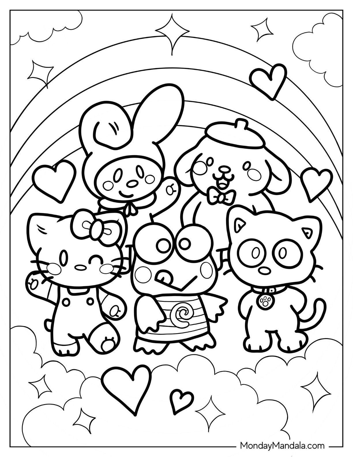 30 Sanrio Coloring Pages Free PDF Printables 30 Sanrio Coloring Pages Free PDF Printables