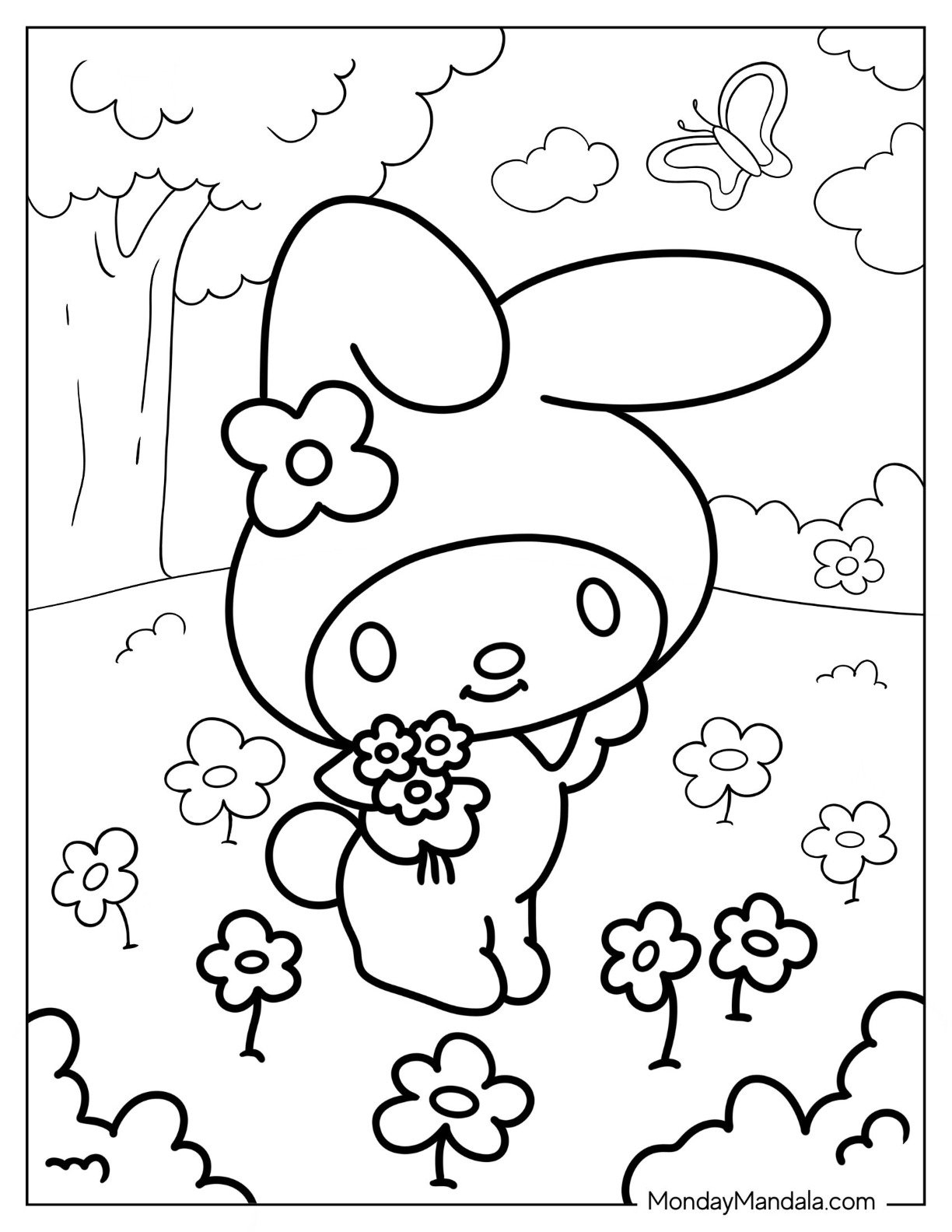 marshmallow hello kitty coloring page marshmallow hello kitty coloring page