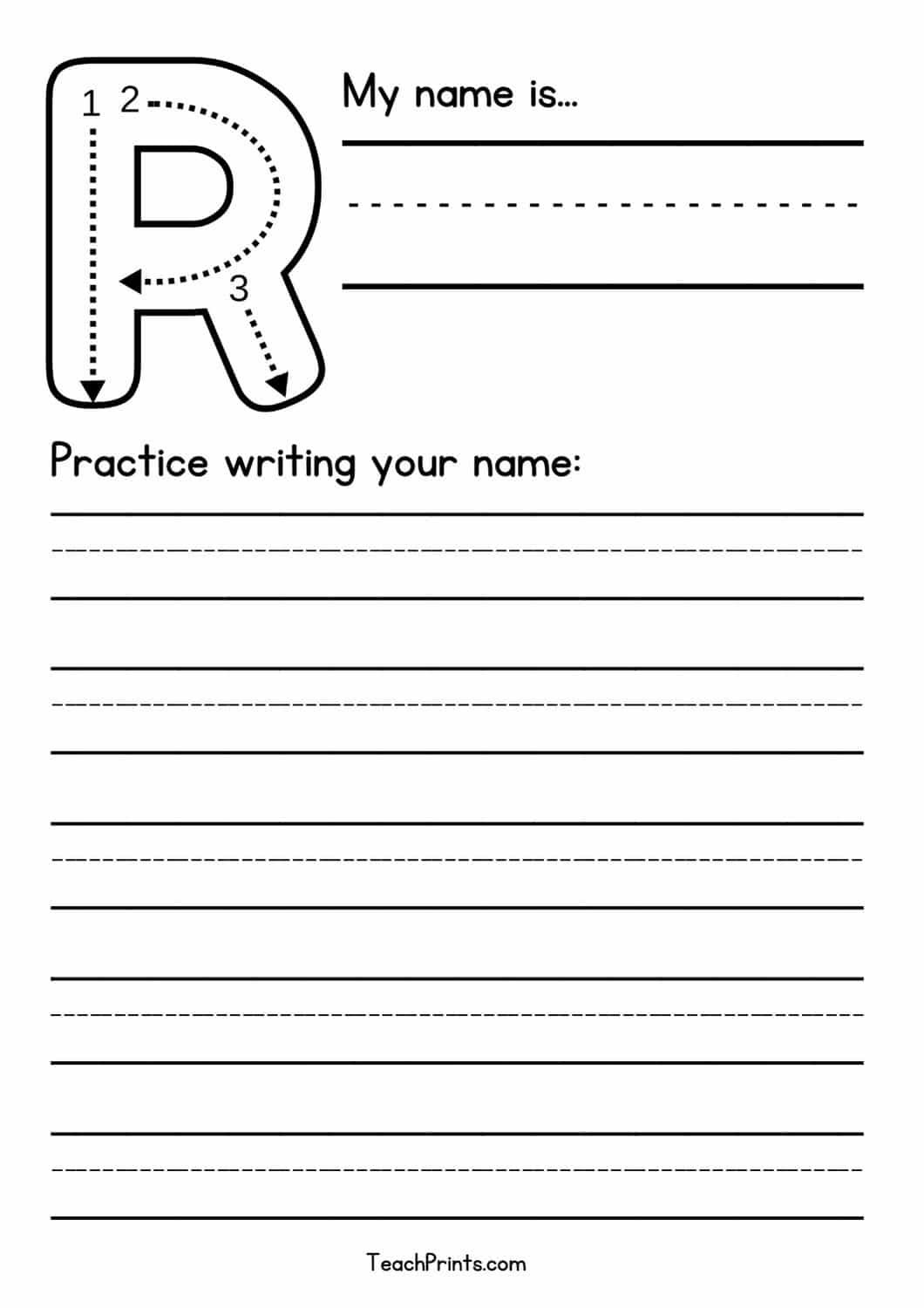32 Free Blank Name Tracing Worksheets Teach Prints 32 Free Blank Name Tracing Worksheets Teach Prints