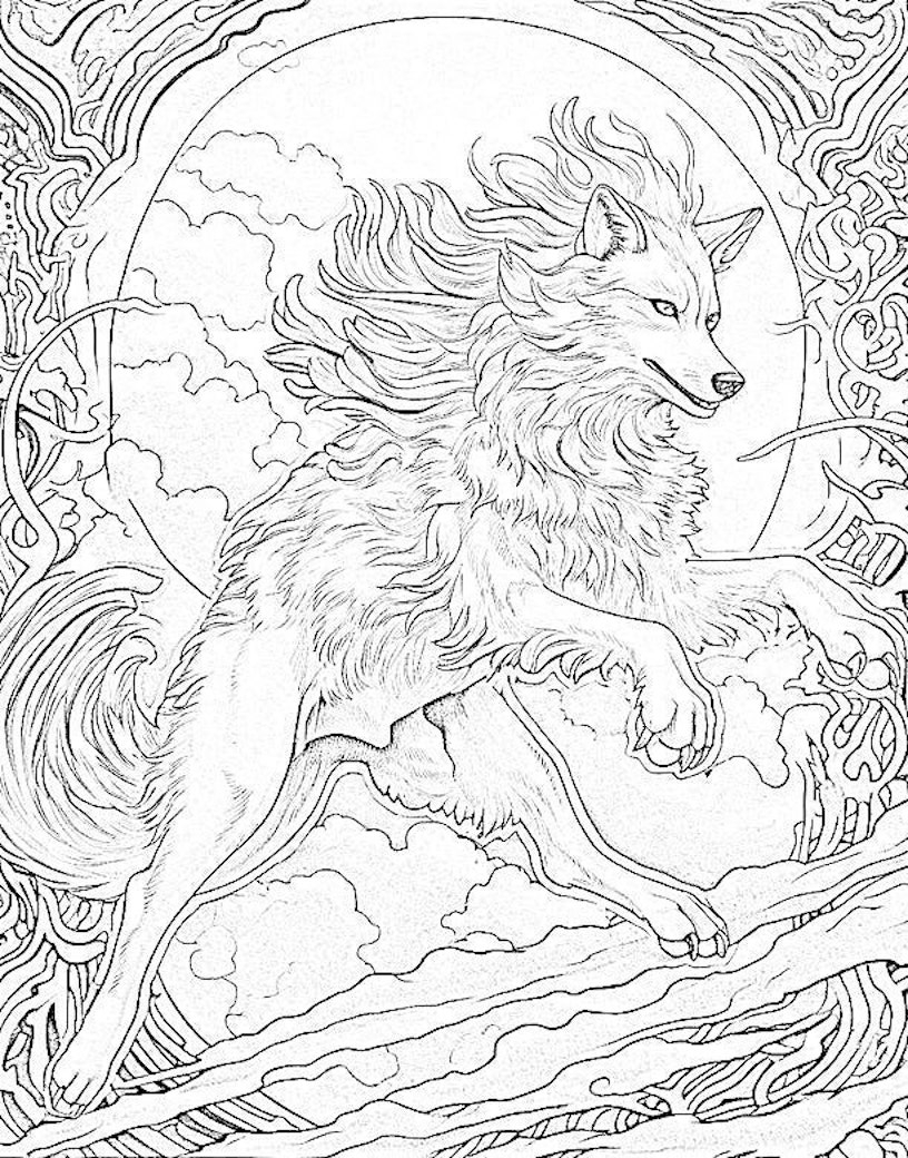 32 Majestic Wolf Coloring Pages For Kids And Adults 32 Majestic Wolf Coloring Pages For Kids And Adults