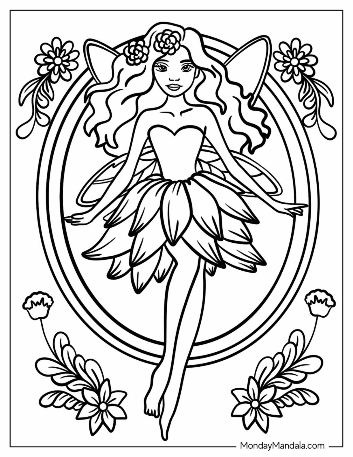 34 Fairy Coloring Pages Free PDF Printables 