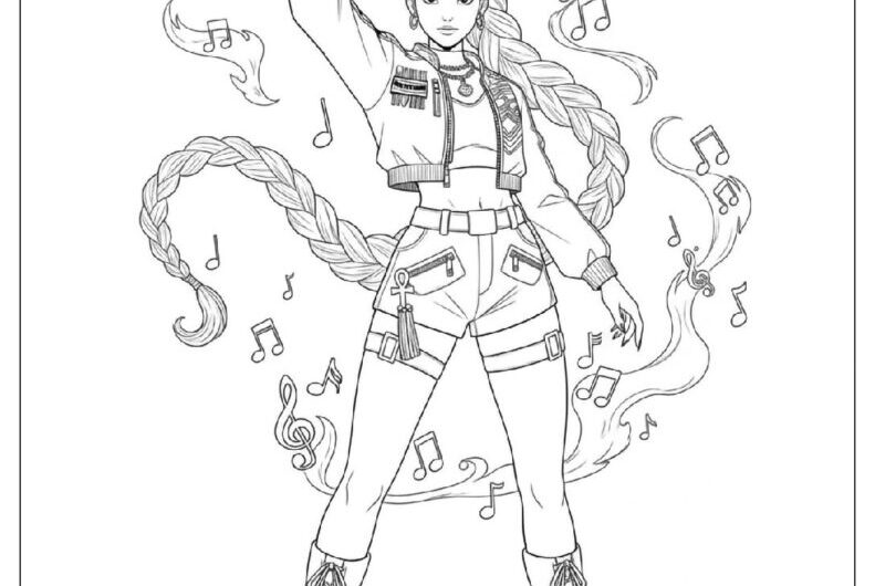 Kpop Demon Hunters Coloring Pages