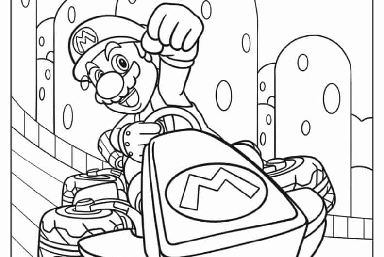 Mario Kart Coloring Pages