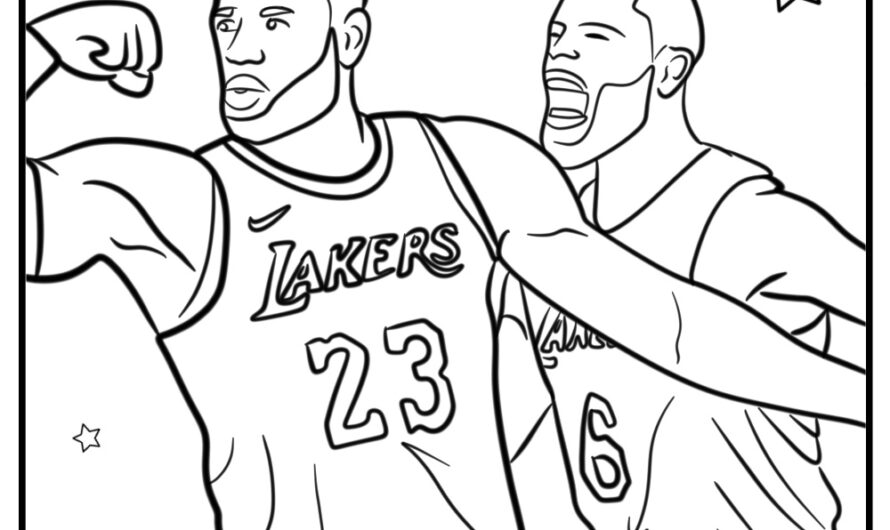 Lebron James Colouring Pages